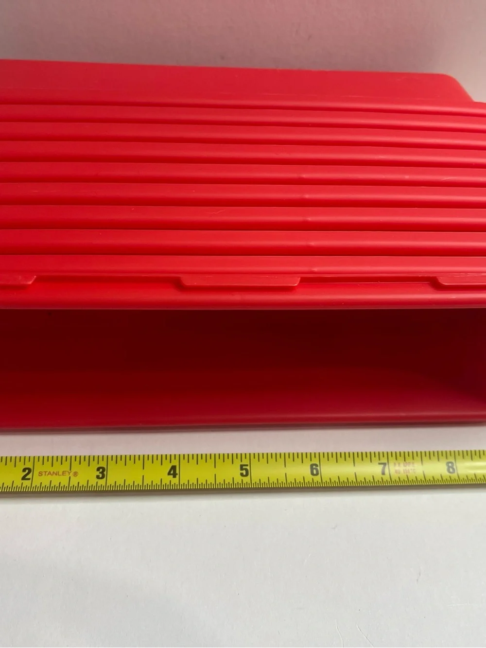 Source Unknown Red Stackable Plastic Organizers - Set of Nesting Bins